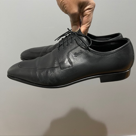 Nice Classic Gucci Derby Lace-ups. Black Sz 10 - Picture 5 of 11